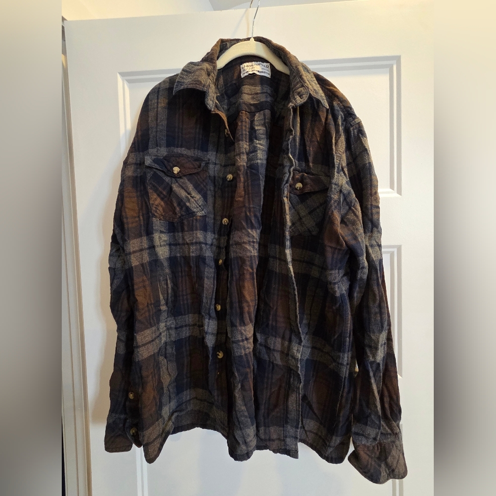 Men's Plaid Jacket - Blue and Brown